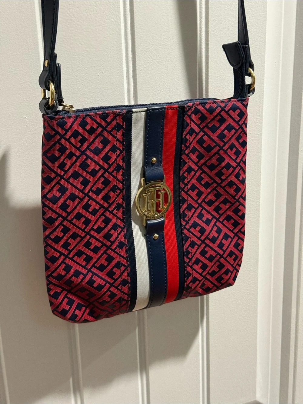 Tommy Hilfiger Navy, Red & White Logo Strap Bag